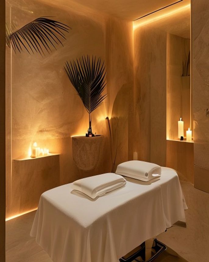 Sala de massoterapia e estética do Ophicina Ipanema